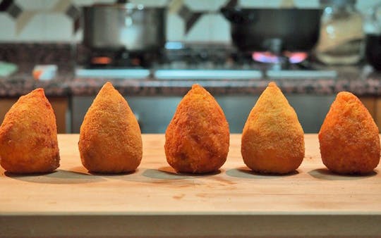 Arancino cooking class in Taormina