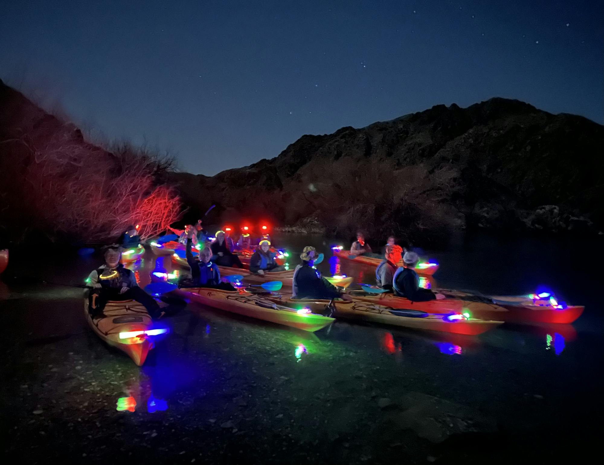 Guided moonlight kayak tour from Las Vegas Strip or Willow Beach Musement