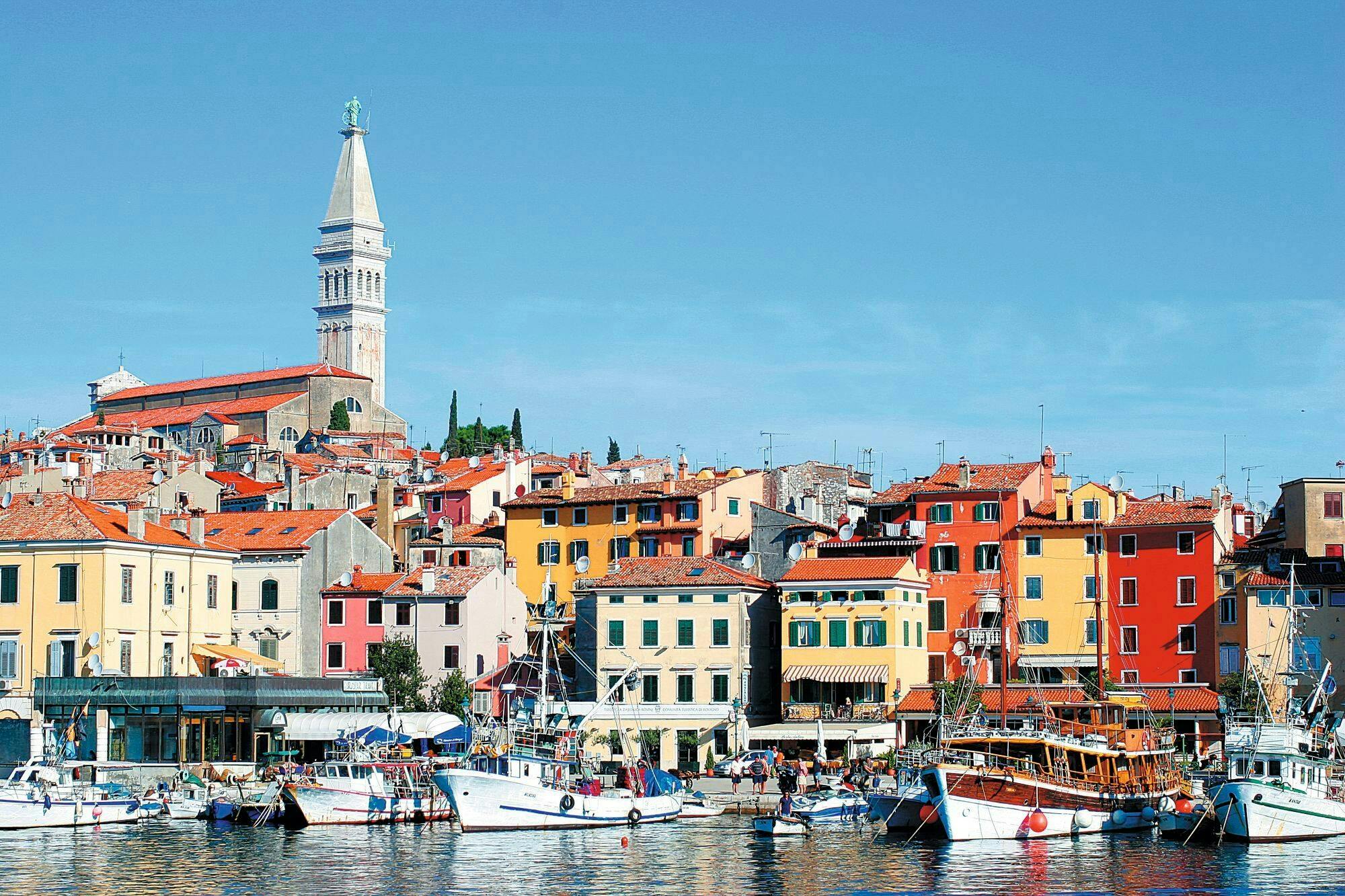 Rovinj de noche desde Medulin