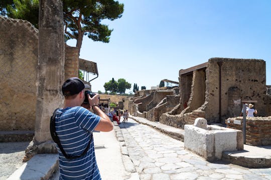 Visite privée du site d'Herculanum et du mont Vésuve