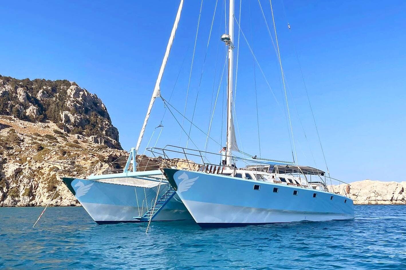 Rhodes East Coast Bay to Bay Luxury Catamaran Cruise