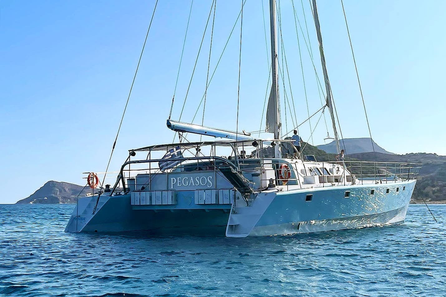 Rhodes East Coast Bay to Bay Luxury Catamaran Cruise