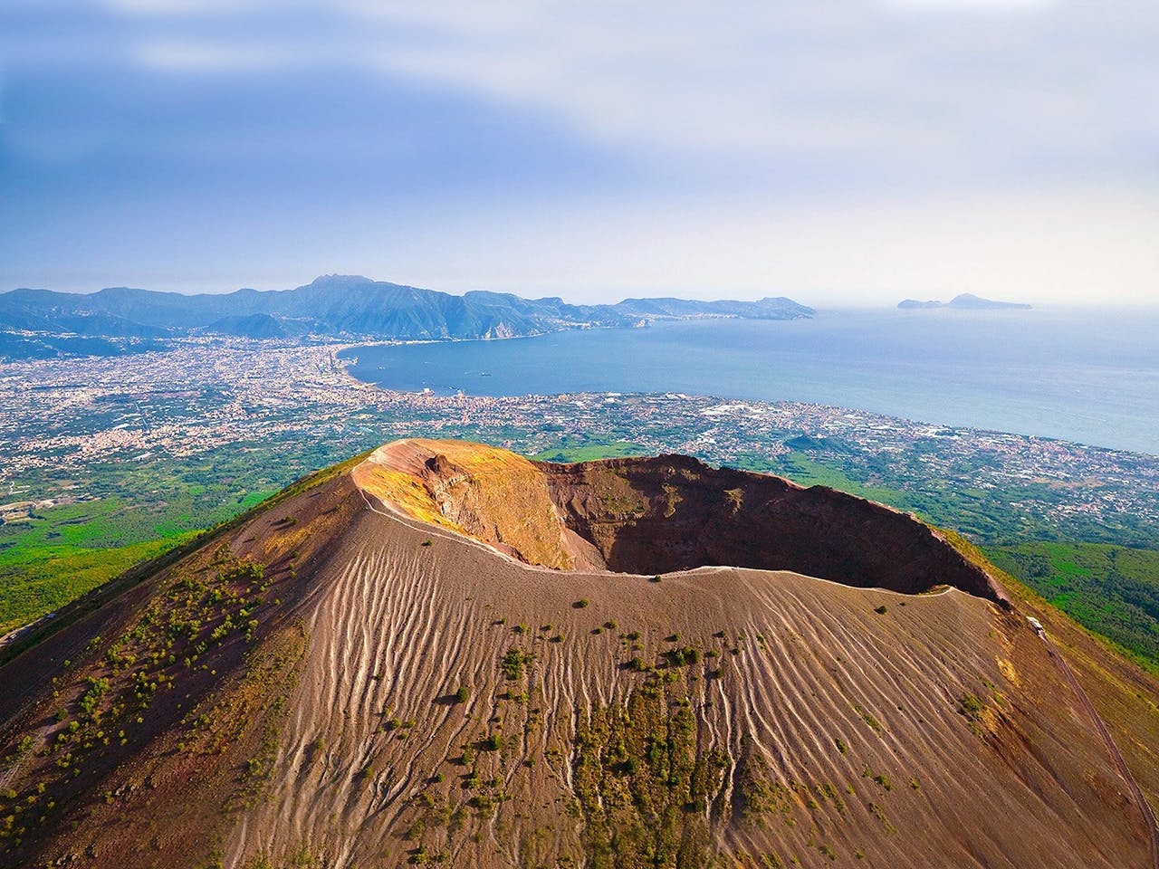 Vesuvius Grote Kegel met vervoer heen en terug vanuit Pompei