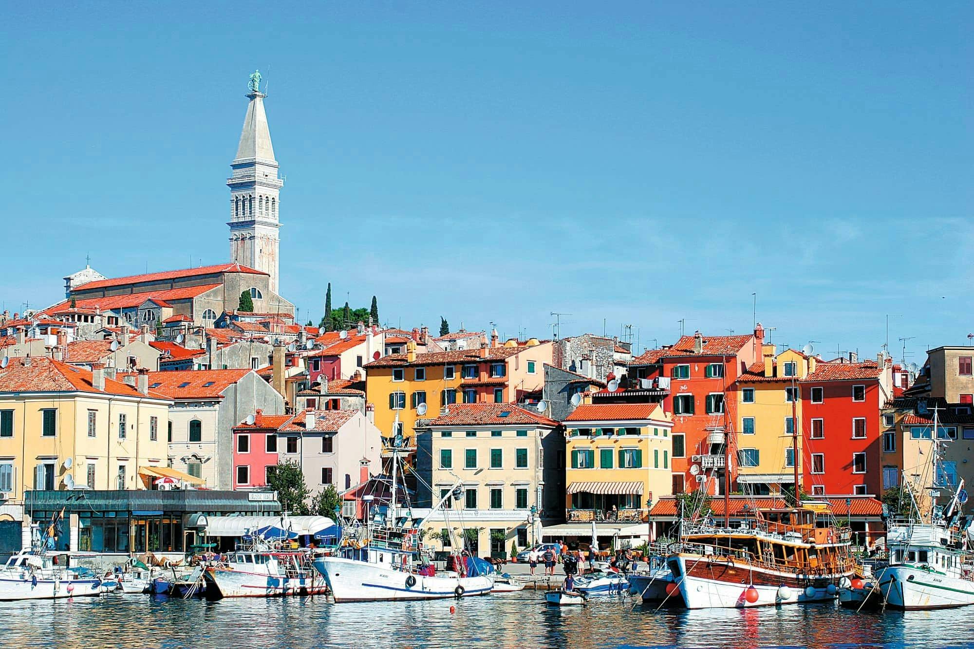 Rovinj by night from Medulin