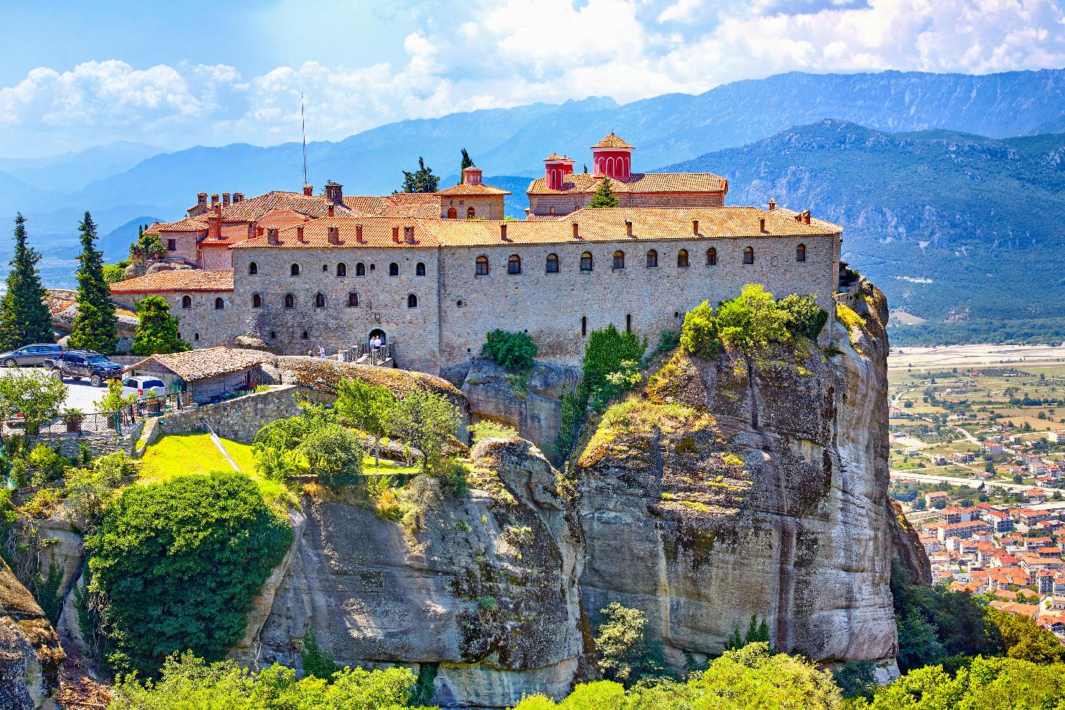 Self-guided driving audio tour of Meteora's ancient monasteries