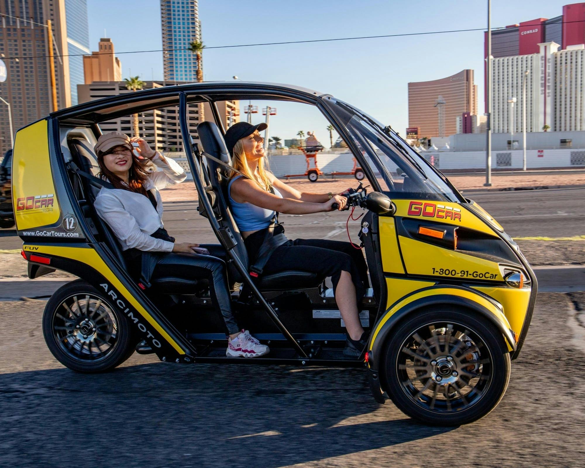 Excursão Viva Las Vegas Strip de 1 hora em um Talking GoCar