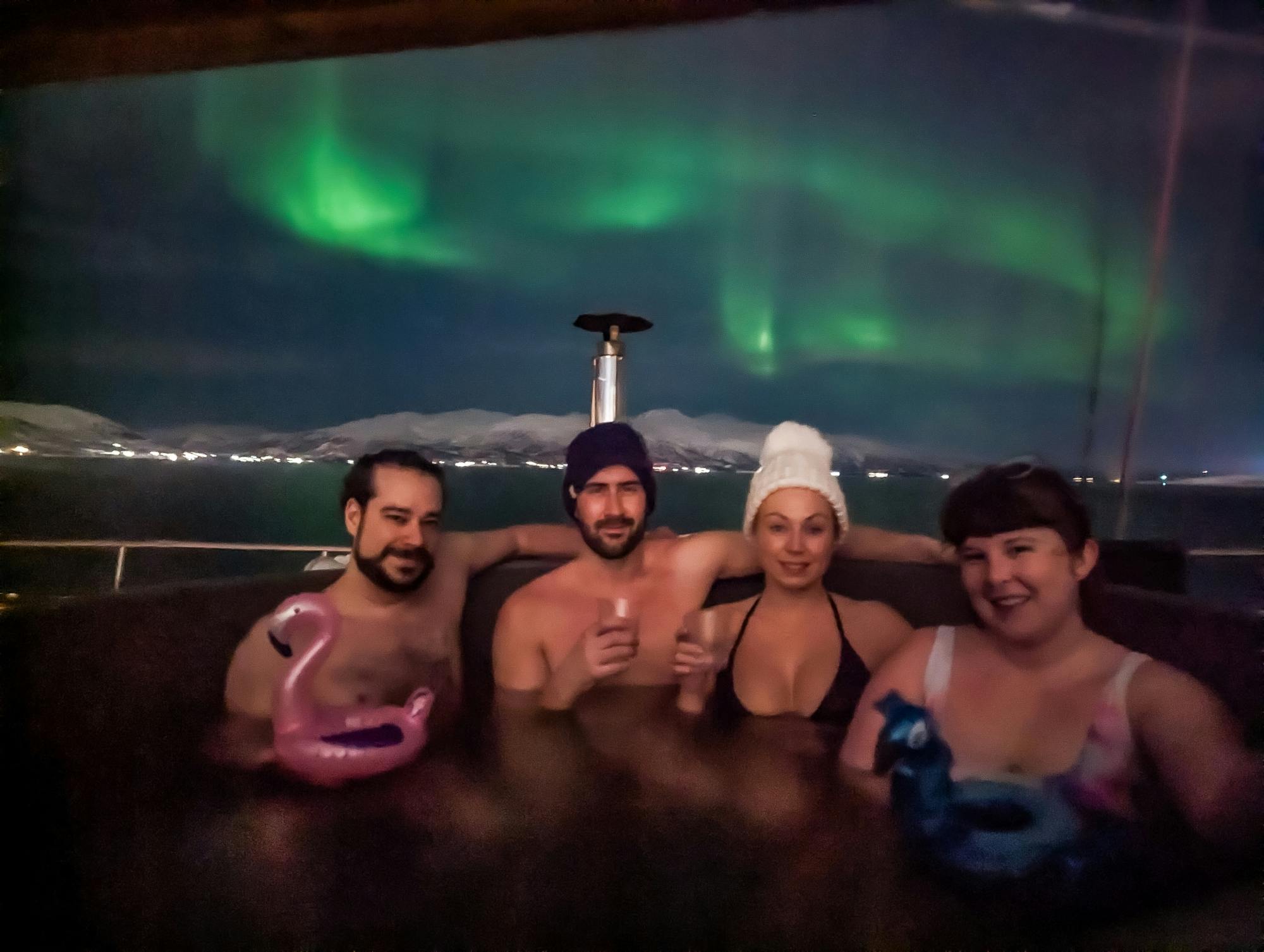Northern lights cruise from Tromso with hot tub