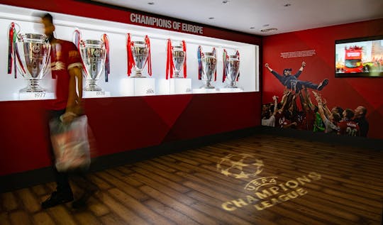 Liverpool FC's museum entry, self-guided tour and Boom Room exhibition