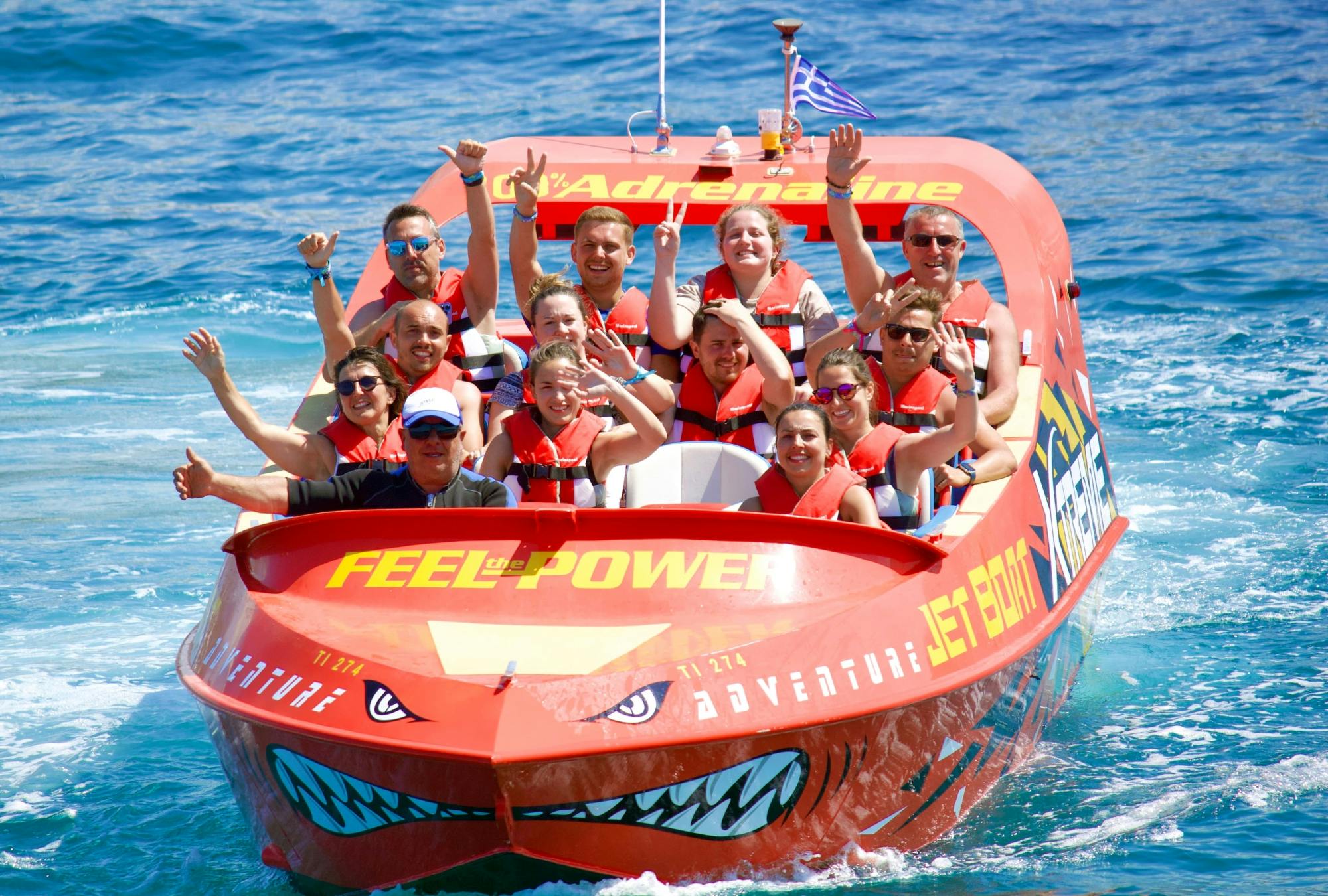 Chersonissos Bay Jet Boat Tour