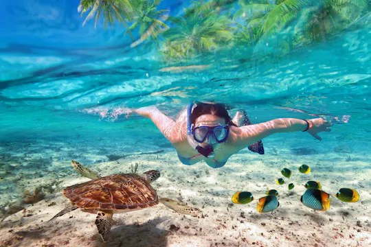 Private snorkeling Blue Lagoon experience with Lempuyang Temple