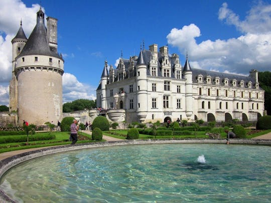 Całodniowa wycieczka z Tours do zamku Chenonceau, pałacu Clos Lucé i zamku w Amboise z degustacją wina