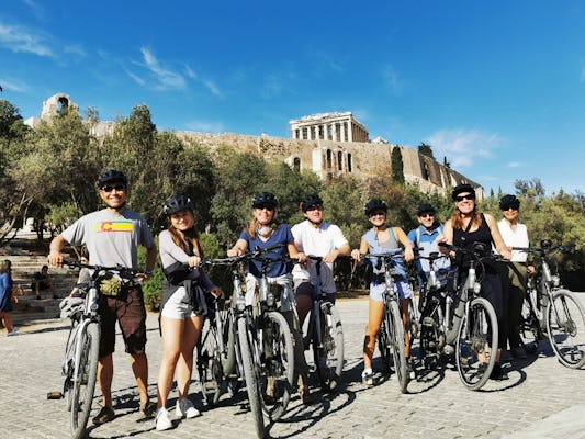 Wycieczka rowerowa z przewodnikiem po Starym Mieście w Atenach i Akropolu