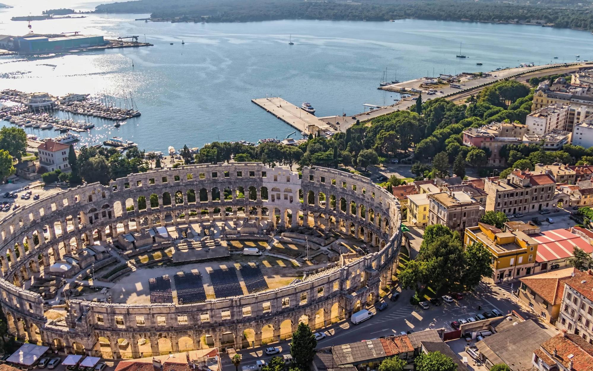 L'antica Pola con l'anfiteatro romano