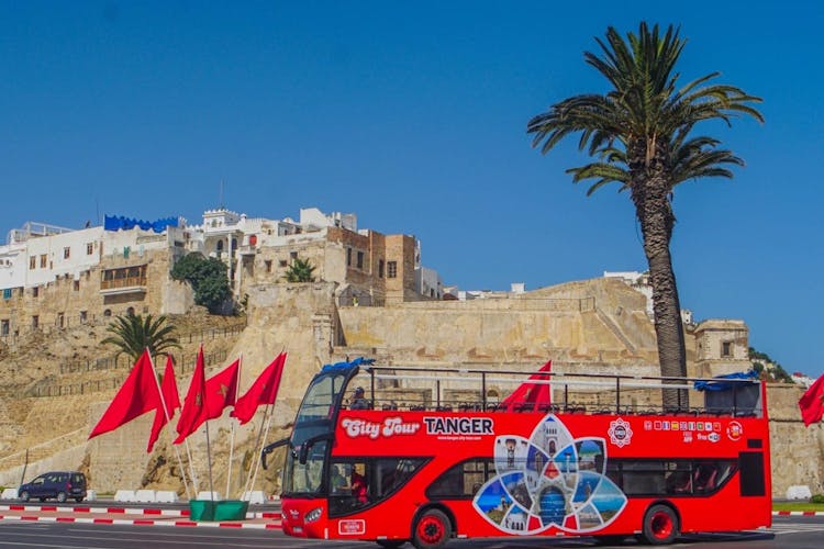 48-hour pass for a hop-on hop-off bus tour of Tangier and surroundings
