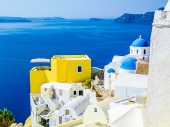 Santorini-dagtour vanuit Athene met veerboot en vlucht