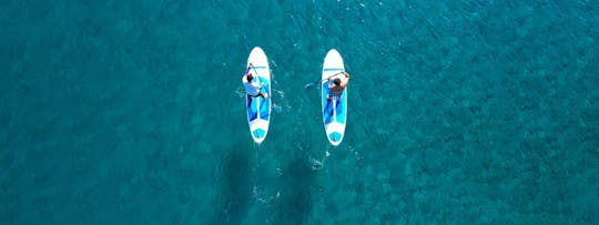 Expérience de stand-up paddle dans la baie de Taormina