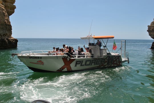 Grotte dell'Algarve e tour in barca per l'osservazione dei delfini