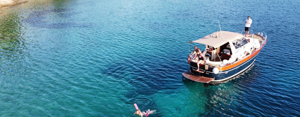 Tour privato in barca di lusso delle Isole Elafiti con ritiro opzionale