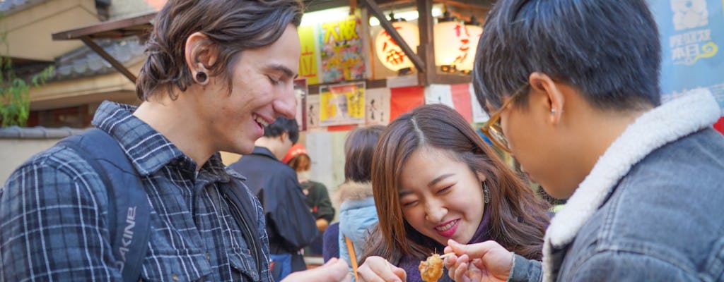 Tour gastronomico locale di Osaka a Dotonbori e Shinsekai