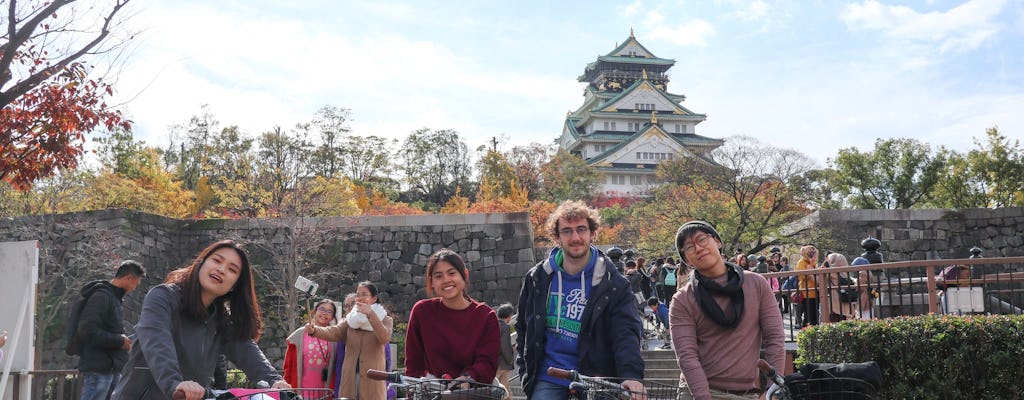 Radtour zur Burg und zum Parkgelände von Osaka