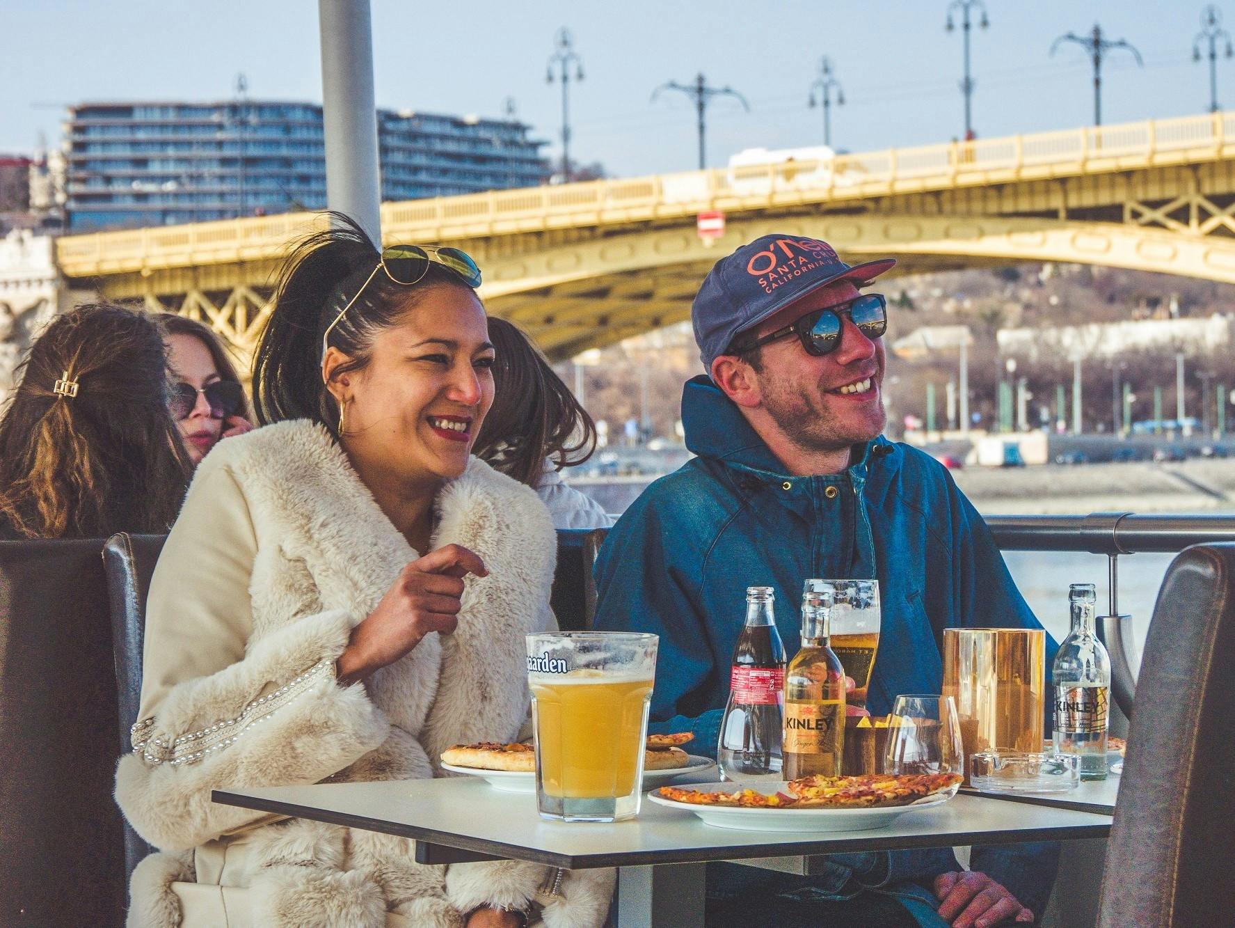 Budapest river cruise with pizza and beer Musement
