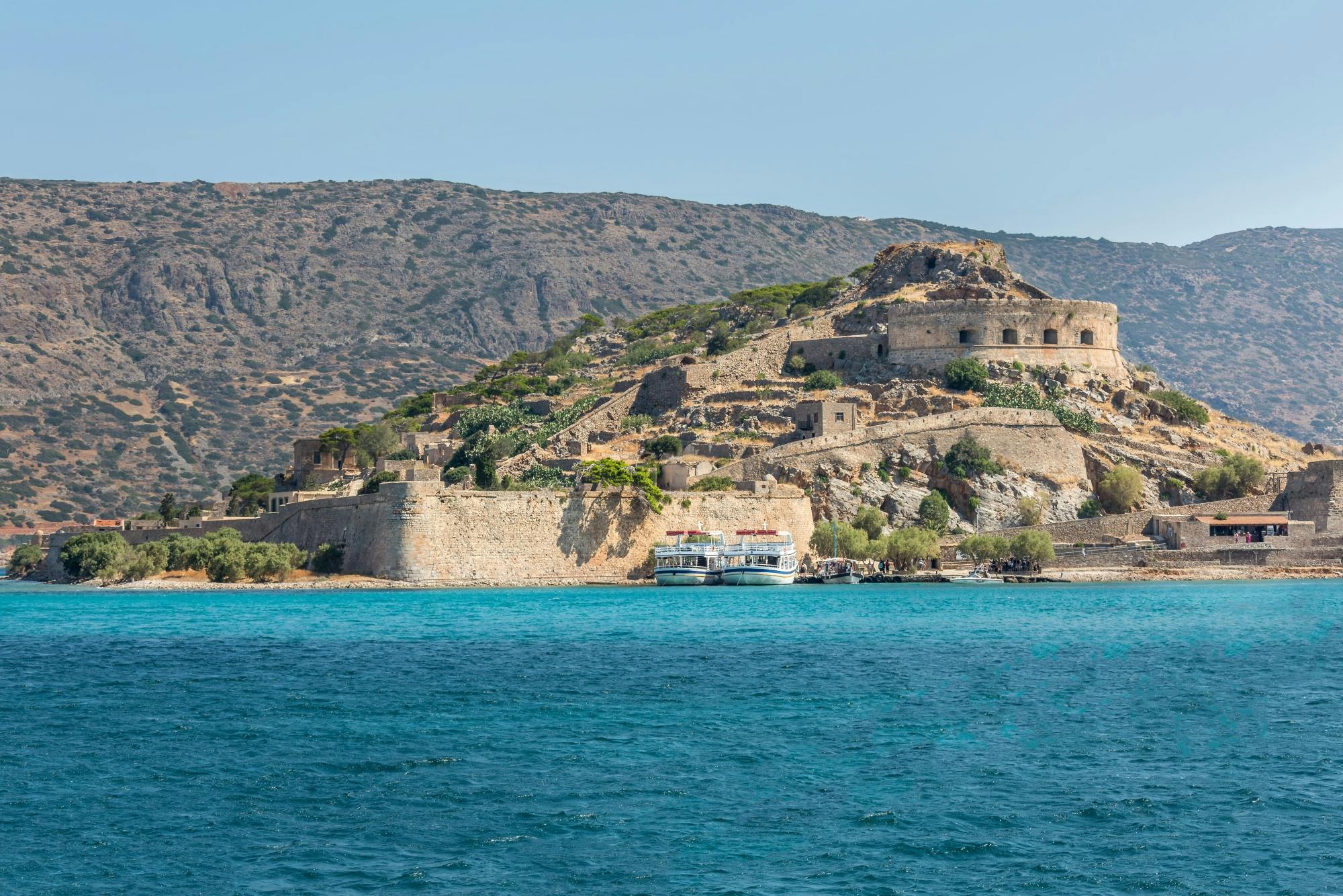 Comfort Catamaran Cruise to Mirabello Bay from Agios Nikolaos