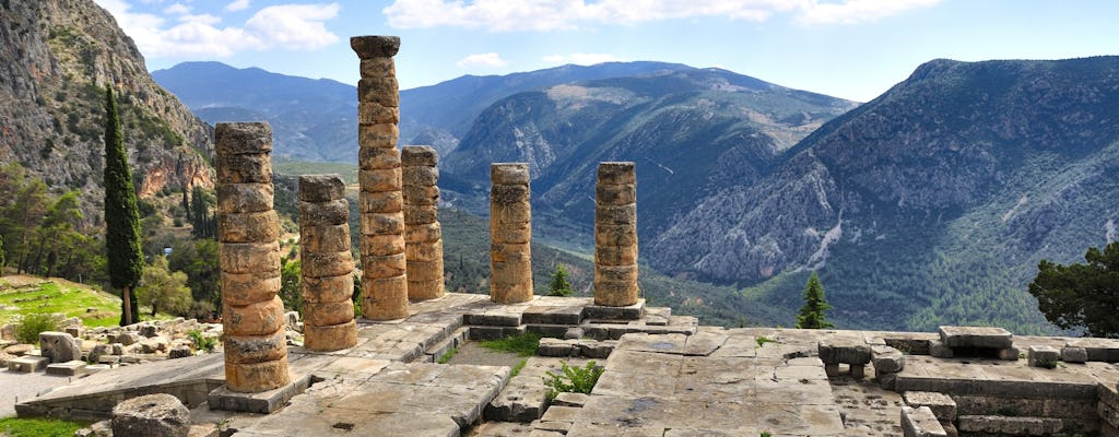 Boleto de entrada al sitio arqueológico y museo de Delphi.