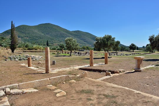 Bilhete de entrada para o antigo sítio arqueológico e museu de Messene