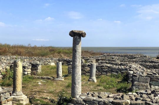 Visite guidée d'Histria avec dégustation de vins et de plats de Constanta