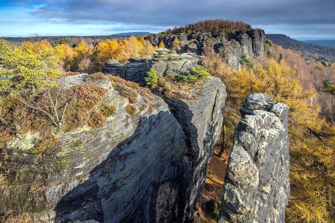 Visite du labyrinthe du pont Bastei et des murs de Tisa depuis Prague ou Dresde