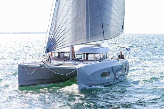 Privé luxe catamarancruise van Heraklion naar Dia