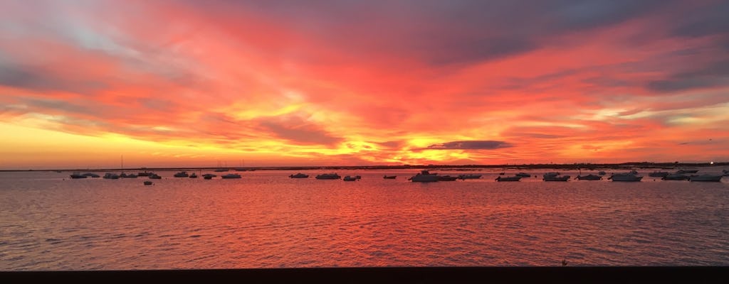 Ria Formosa-boottocht bij zonsondergang vanuit Faro