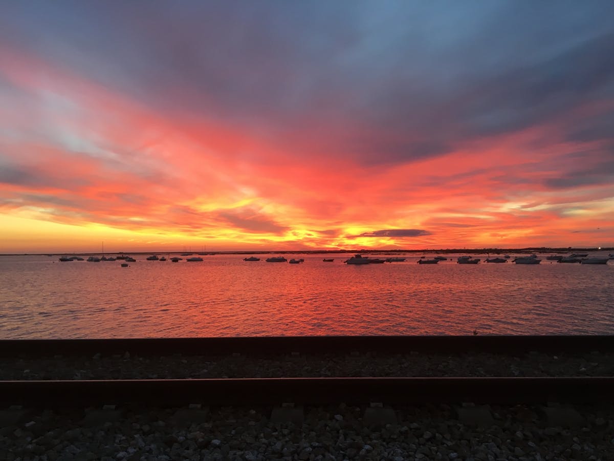 Ria Formosa boottocht bij zonsondergang vanuit Faro