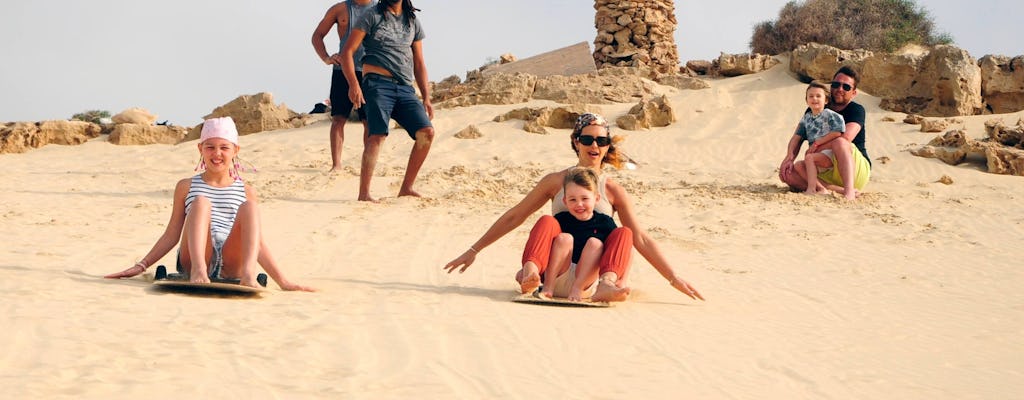 Experiencia de sandboarding en Boa Vista en las dunas de Morro de Areia