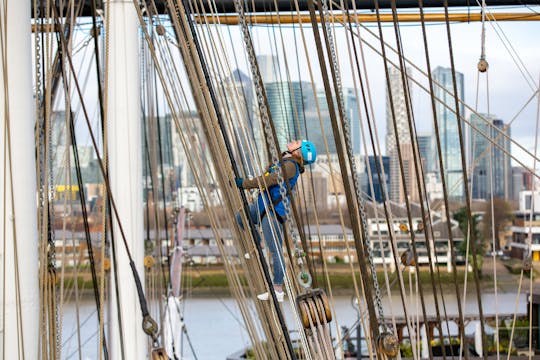 Expérience d'escalade sur le Cutty Sark