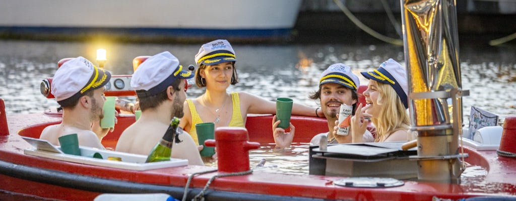 Cruise of London's Docklands in a hot tub boat