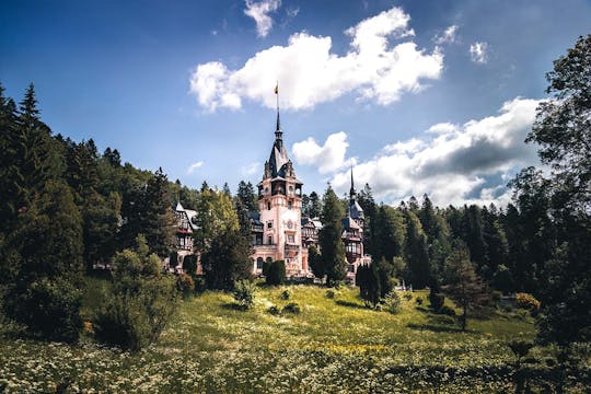 Visite guidée des châteaux de Peles et Cantacuzino avec dégustation de vin