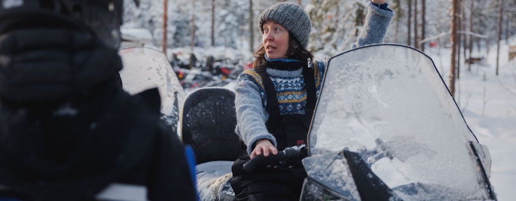 Safari en moto de nieve por el Círculo Polar Ártico