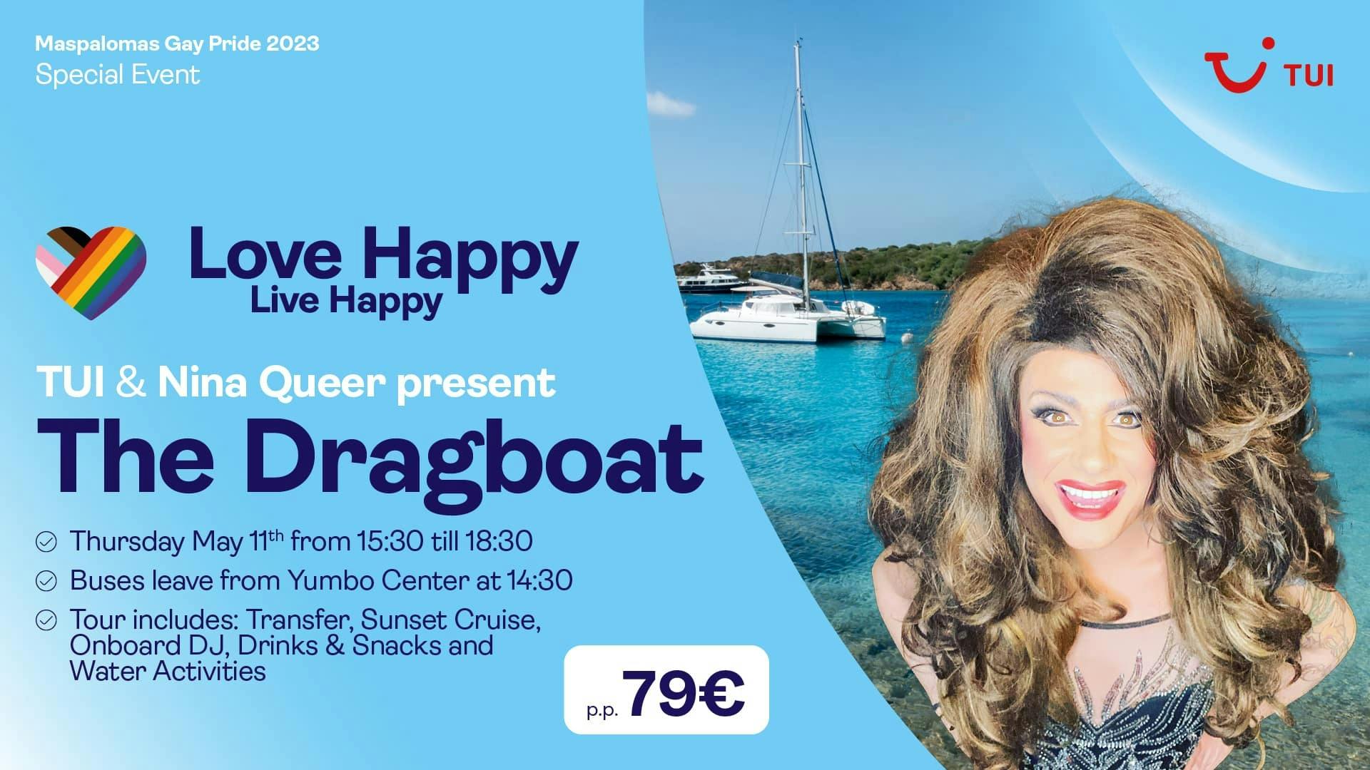 Maspalomas Pride 23 – Nina Queer – The Dragboat | TUI