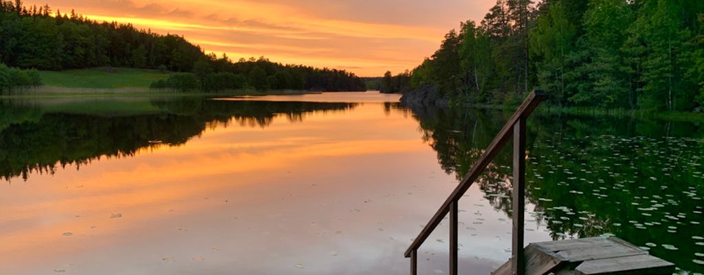 Sonnenuntergangswanderung und Tierbeobachtungen im schwedischen Nationalpark