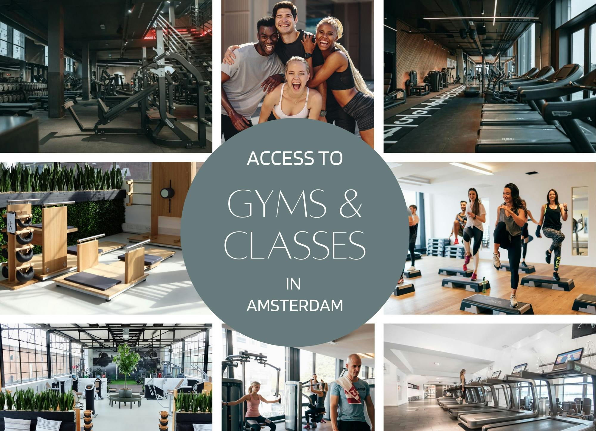 Amsterdam fitness pass for 1, 2 or 4 entrances