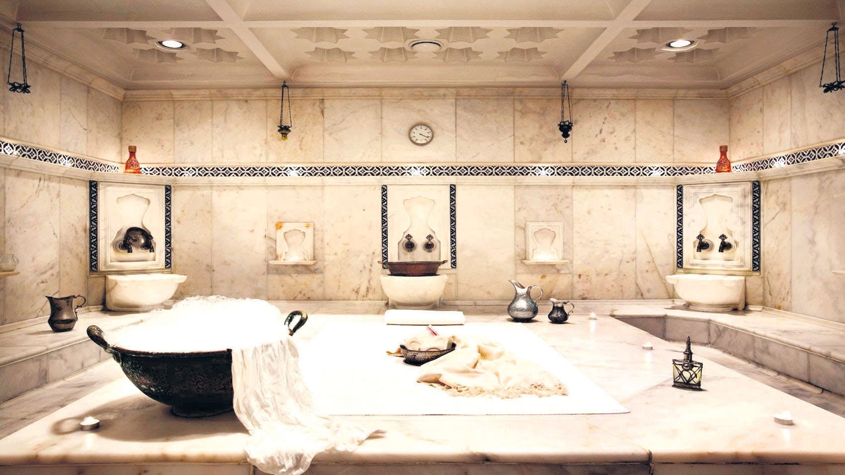 Turkish bath experience  in Fethiye with scrub and foam treatments