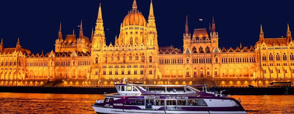 Danube river cruise with three course dinner and piano battle show
