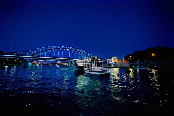 Night cruise on the Vistula in Krakow