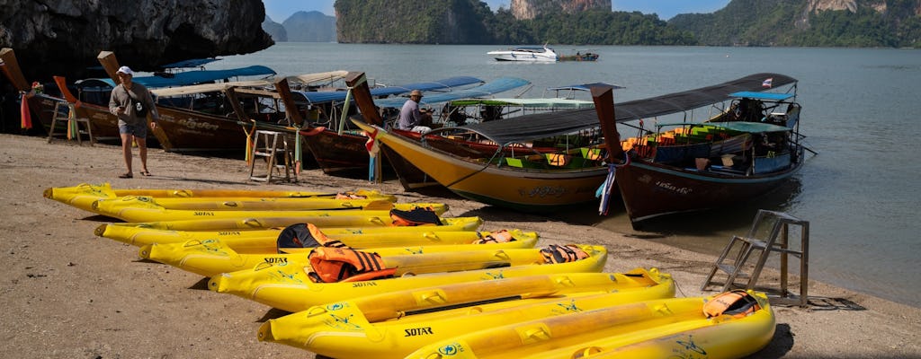Visite de l'île James Bond au départ de Phuket avec expérience en kayak dans une grotte marine