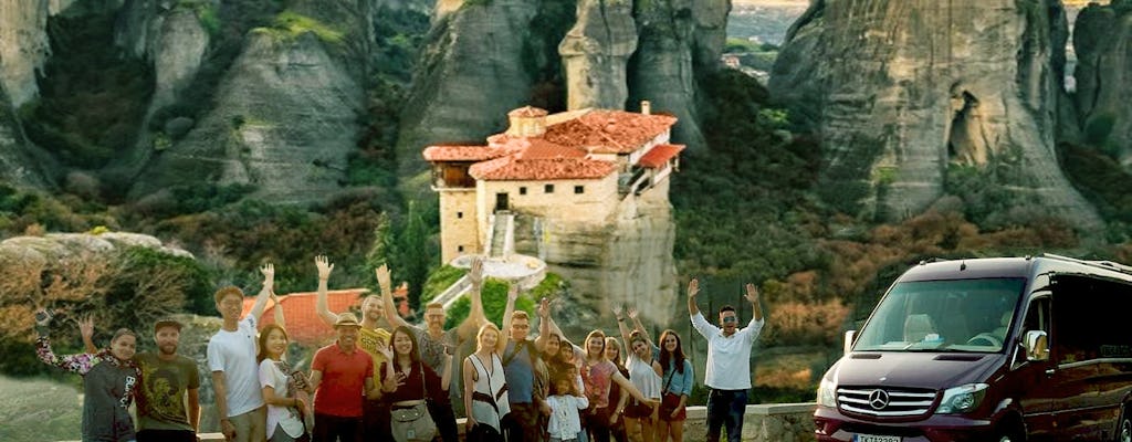 Meteora highlights and Hermit caves tour by train from Kalabaka