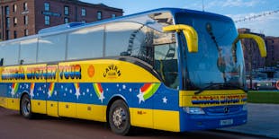 Magical Mystery bus tour of Beatles landmarks in Liverpool