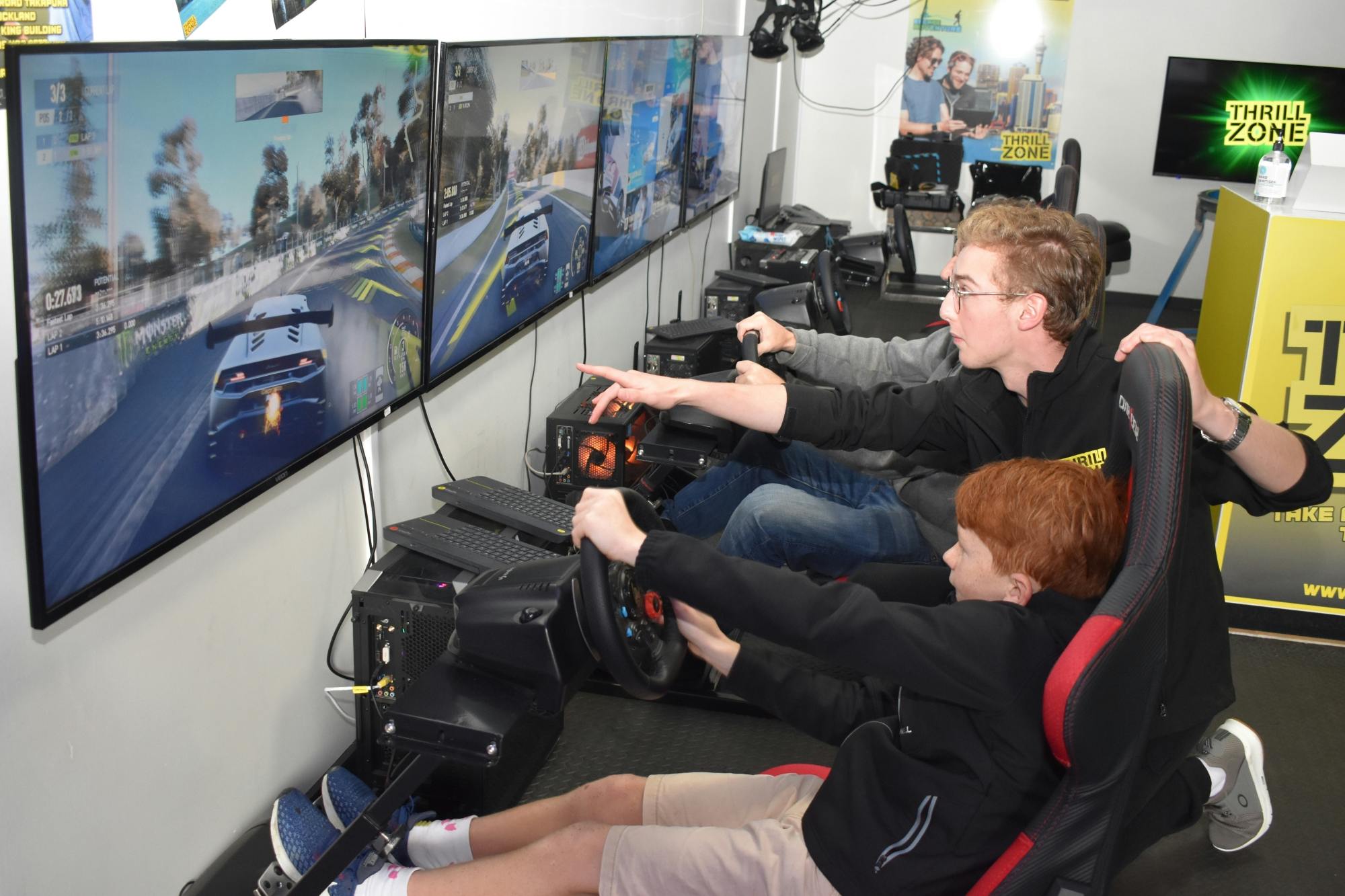 Race car simulator experience in Takapuna