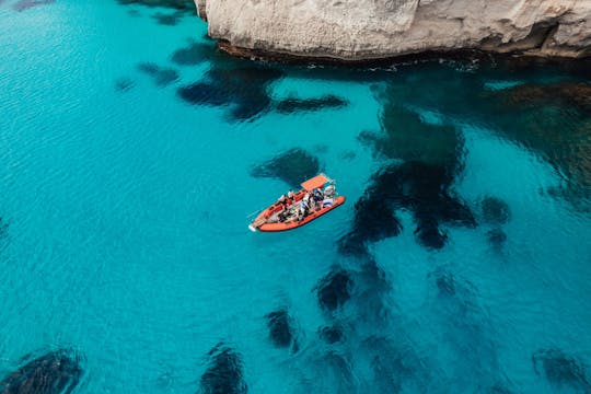Islas Azules Buceo Snorkel Excursión en barco desde Cala Galdana