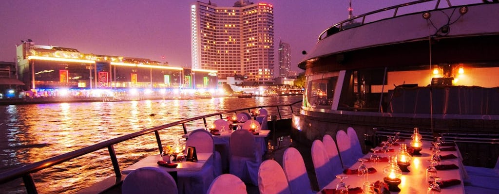 Chao Praya Fluss Dinner-Bootsfahrt (nur Ticket)